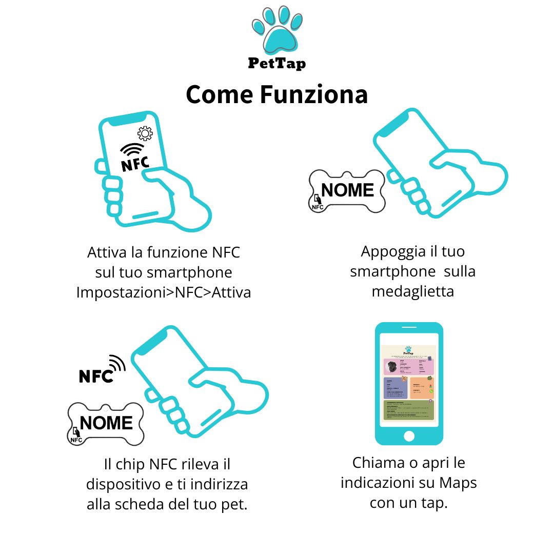 Medaglietta Osso ALI - Blu Avio