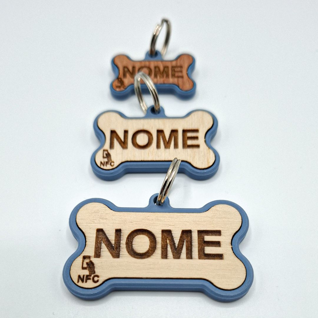 Medaglietta Osso ALI - Blu Avio