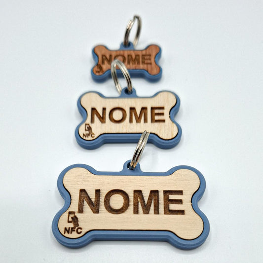 Medaglietta Osso ALI - Blu Avio