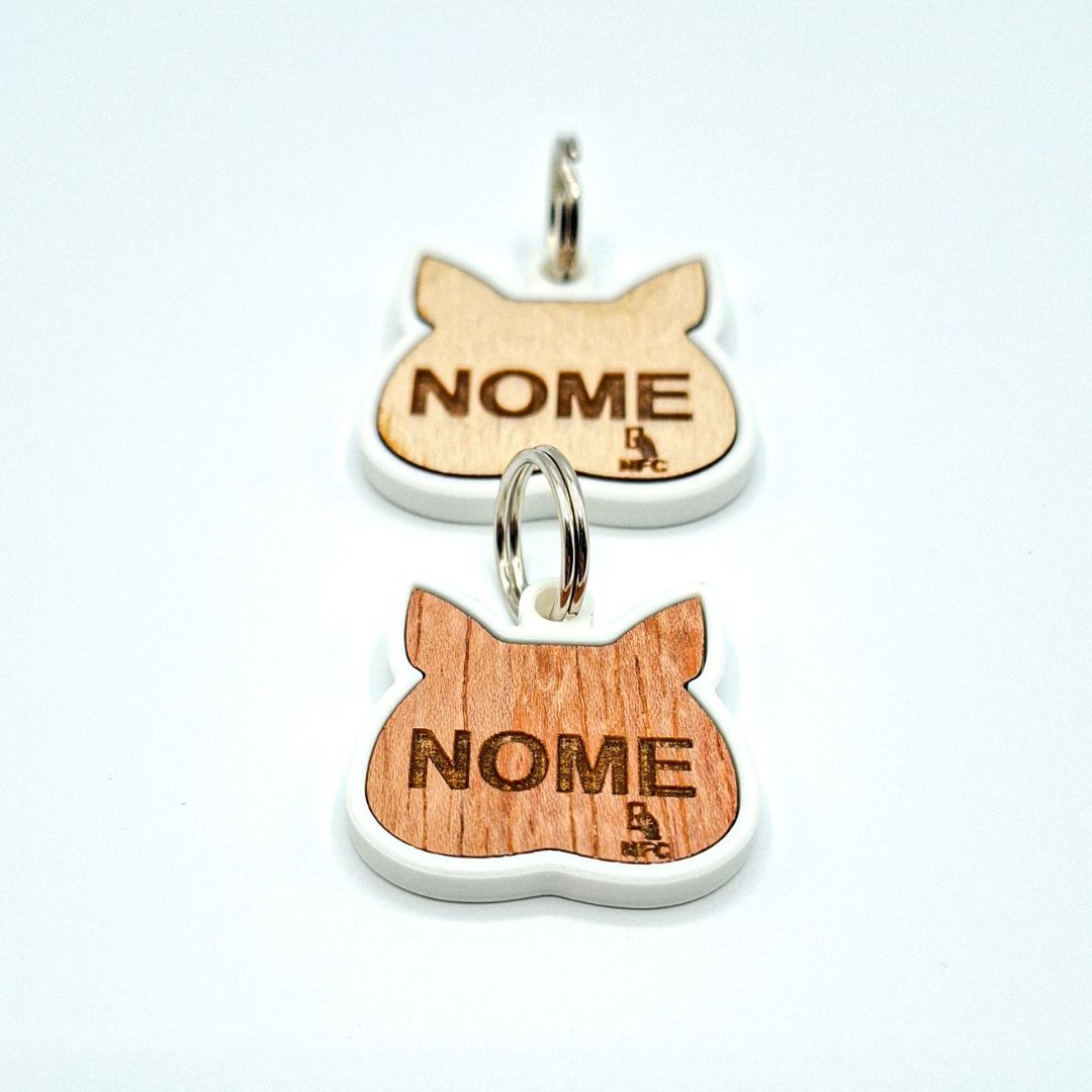 Medaglietta Baffo ALBI - Bianco