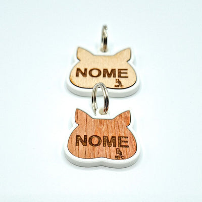 Medaglietta NFC Gatto– Baffo ALBI –  Bianco