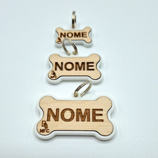 Medaglietta Osso ALI - Bianco