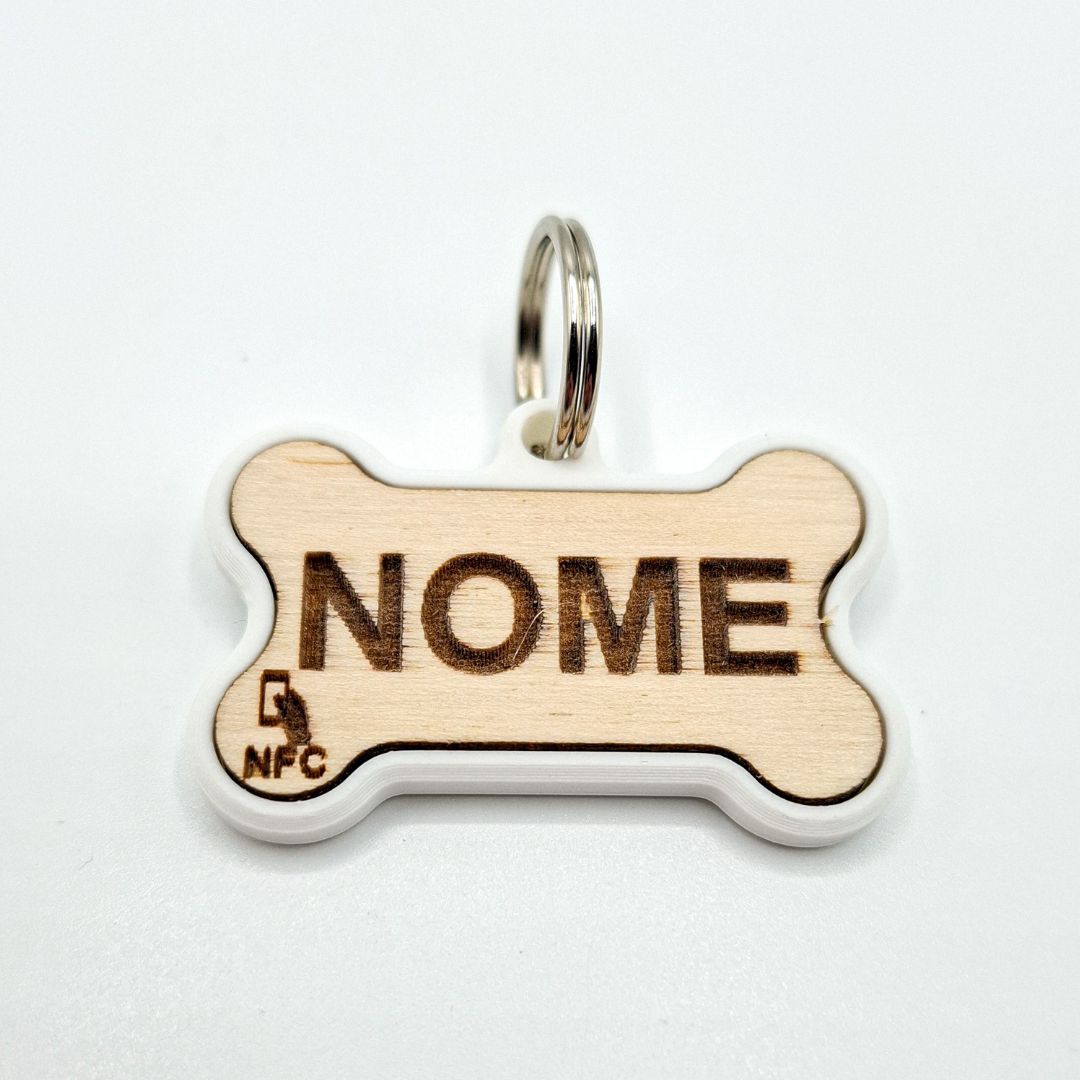 Medaglietta Osso ALI - Bianco