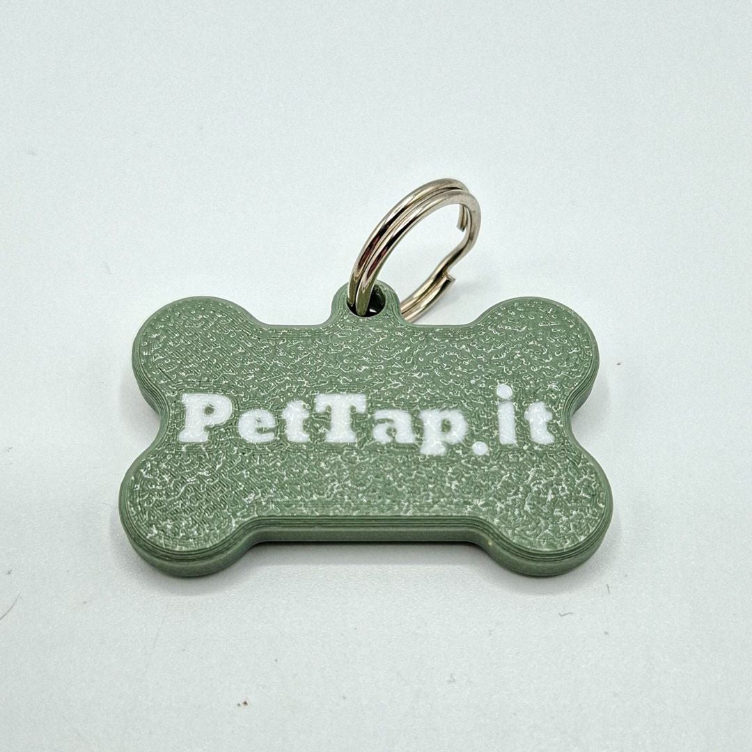 Medaglietta Osso ALI - Verde Salvia