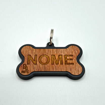 Medaglietta NFC Cane con Profilo Digitale – Osso AL – Nero – Personalizzata